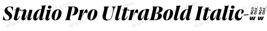 Studio Pro UltraBold Italic字体转换